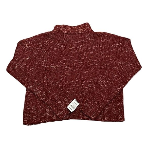 Juniors' SO® Cropped Mockneck Spacedye Sweater, Size S, NWT - Picture 5 of 9